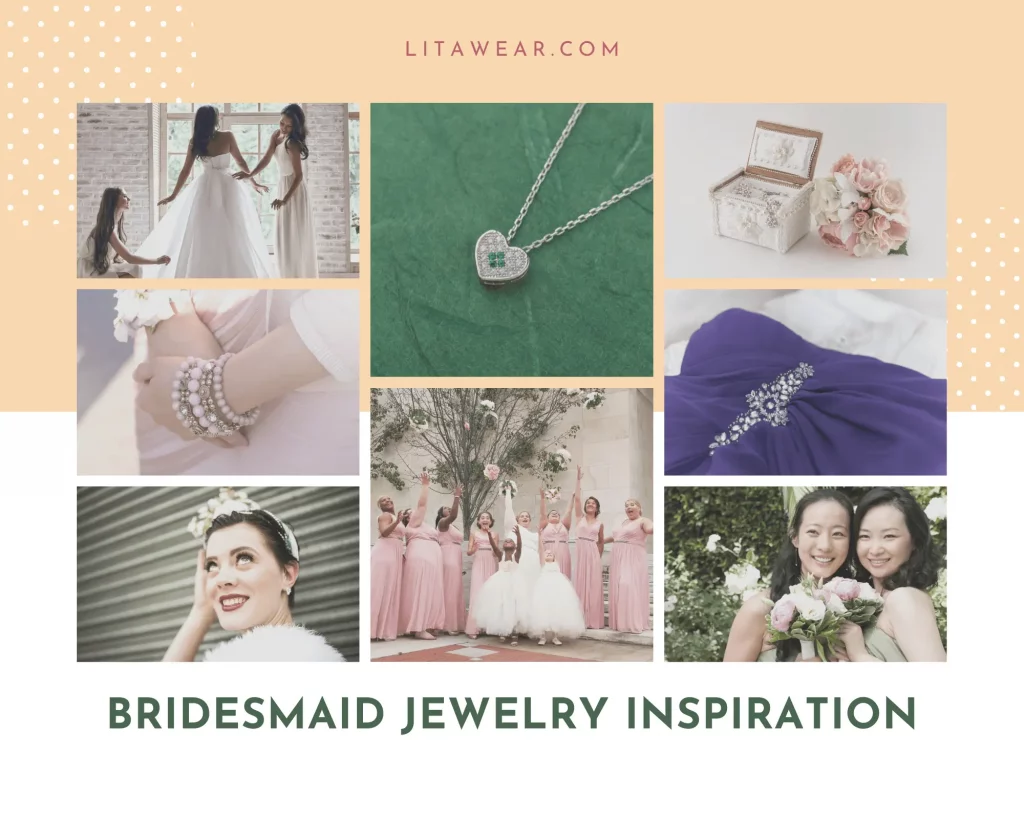 modern bridesmaid jewelry